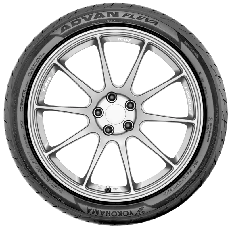 Yokohama Advan Fleva V701 High-Performance Tire – 205/45R16, 87W Load & Speed Rating 1