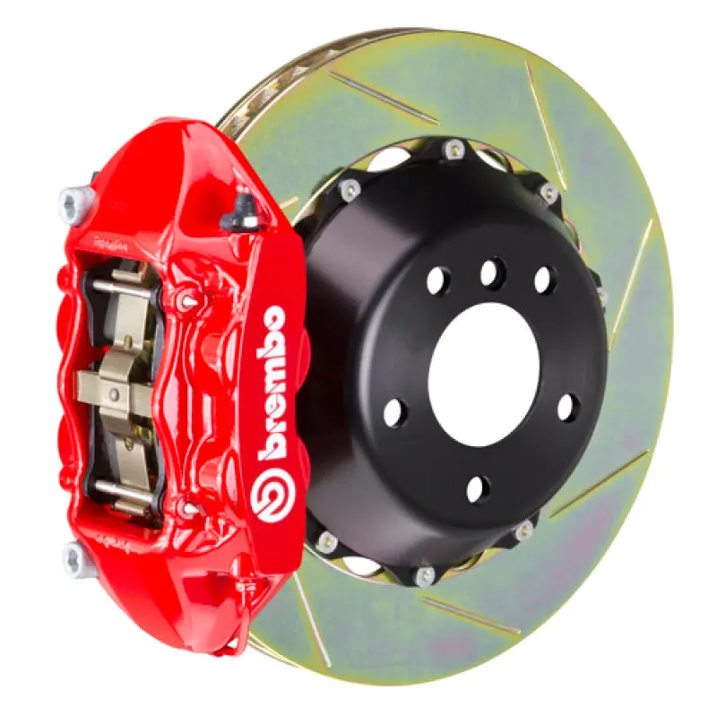 Brembo Rear Gt Big Brake Kit For 2016–2021 Toyota Land Cruiser J200 – 4-Piston Calipers, 380X28Mm Two-Piece Slotted Rotors (Red) 1
