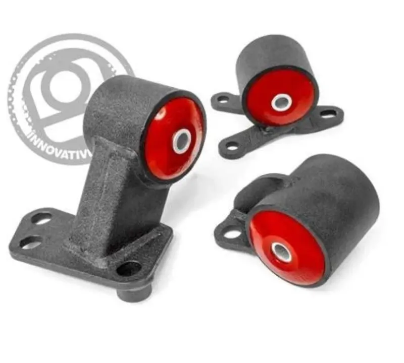 Innovative Black Steel Motor Mounts For 1994–2001 Acura Integra (B-Series), Auto-To-Manual Conversion W/ 85A Hydro Bushings 1