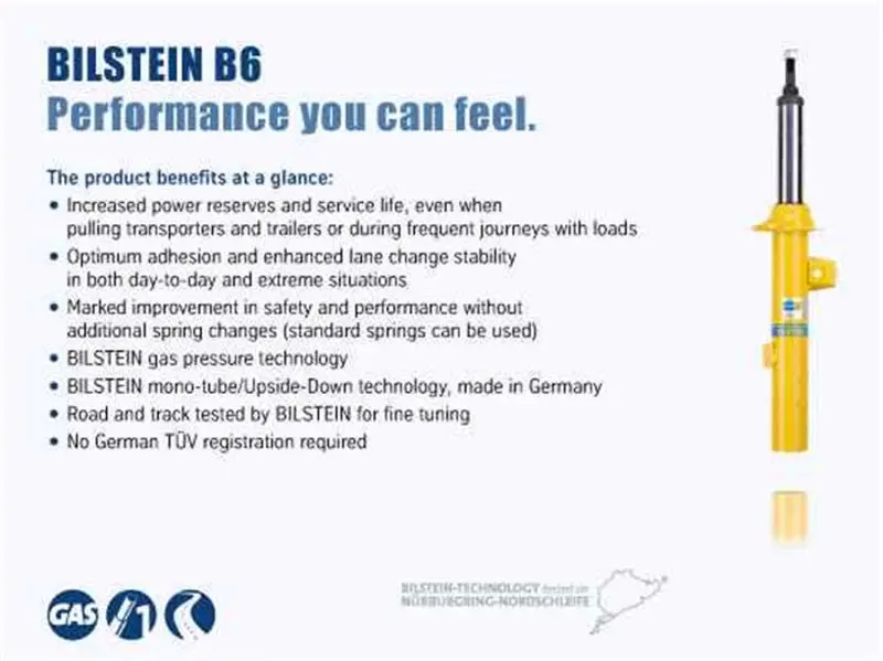Bilstein 4600 Series Rear Shock Kit For 2000–2006 Chevy Tahoe – 46Mm Monotube Conversion 1