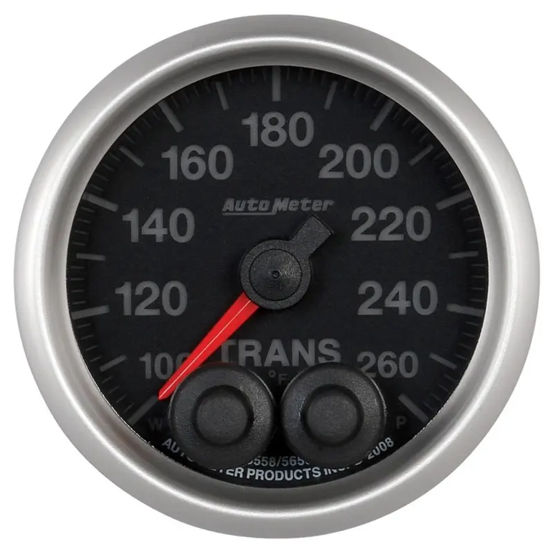 Autometer Elite Transmission Temperature Gauge – 52Mm, 100–260°F Range, Digital Peak & Warning 1