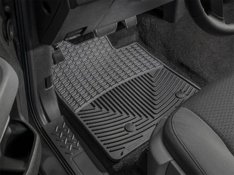 Wt Rubber Floor Mats – Front Row, Black 1