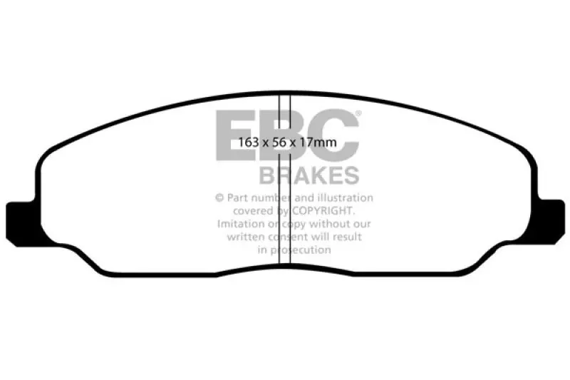 Ebc Bluestuff Front Brake Pads For 2005–2010 Ford Mustang 4.0L V6 1