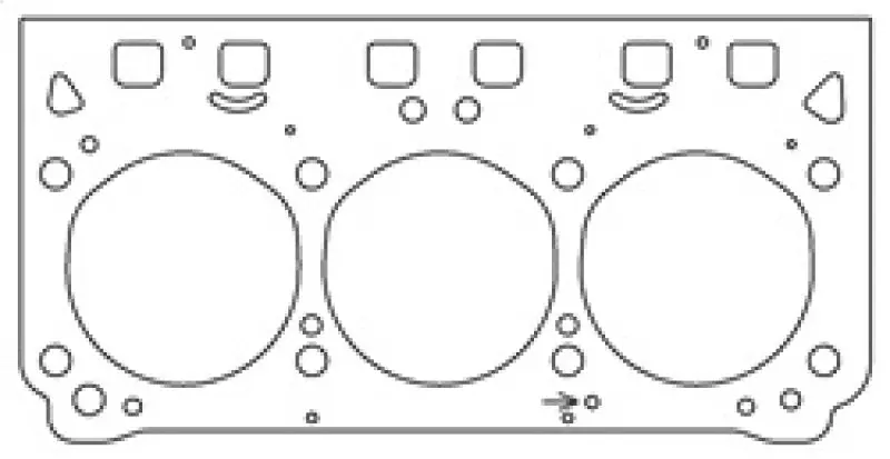 Cometic Mls Cylinder Head Gasket For Buick 3800 Series Ii/Iii V6 – .051", 3.840" Bore, Rhs Side 1