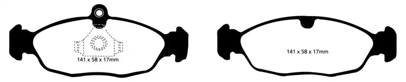 Ebc Yellowstuff Rear Brake Pads For 1997–1999 Aston Martin Db7 3.2L Supercharged 1