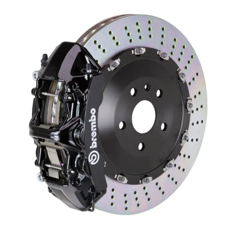 Brembo Gt Big Brake Kit For 2005–2013 Range Rover Sport L320 – Front 6-Piston Calipers With 405X34Mm Two-Piece Drilled Rotors (Black Finish) 1