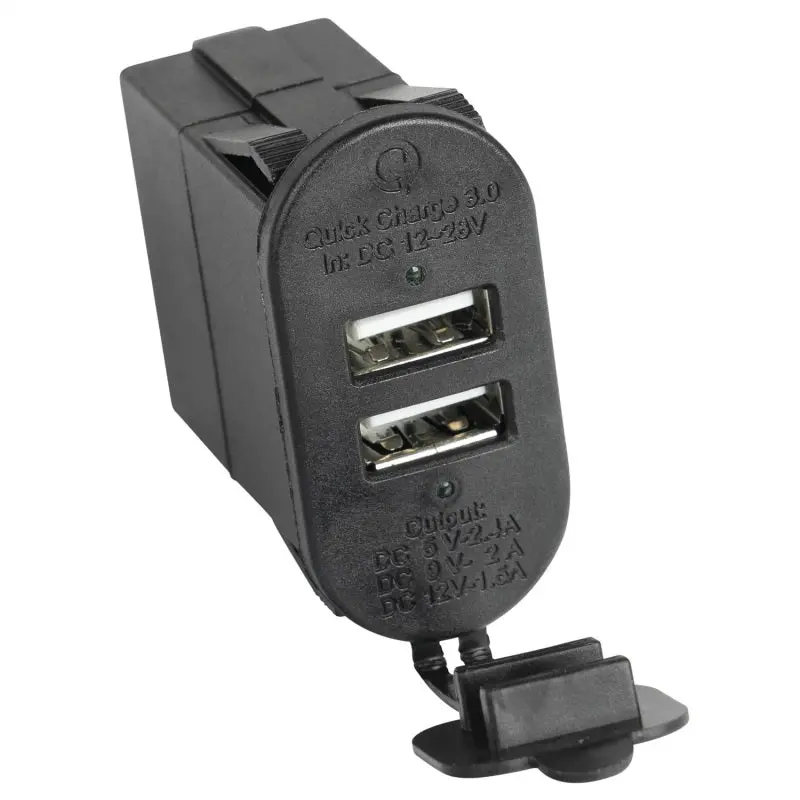 Rugged Ridge Dual-Port Usb Charger With Qi Wireless Charging 3.0 For Vehicles 1