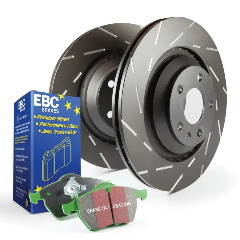 Ebc S2 Street Performance Brake Kit – Greenstuff Pads + Usr Drilled & Slotted Rotors 1