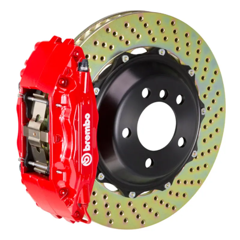 Brembo Gt Big Brake Kit – Front 6-Piston Calipers With 355×32Mm Drilled Two-Piece Rotors For Audi Tt 3.2L & Tts 1