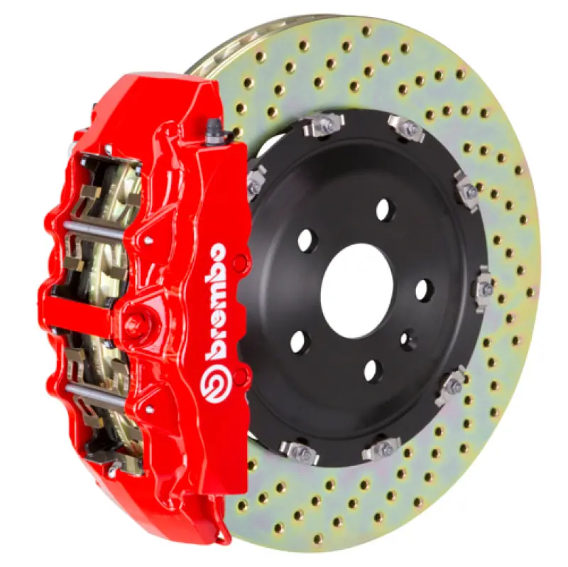Brembo Gt Big Brake Kit – Front, 8-Piston Calipers With Drilled 380X34Mm Two-Piece Rotors For 2000–2002 Ford Expedition 2Wd 1
