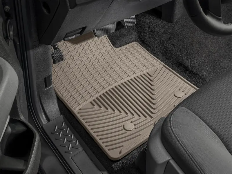 Weathertech Front Rubber Floor Mats For Lexus Hs (2010+), Tan, Heavy-Duty All-Weather Protection 1