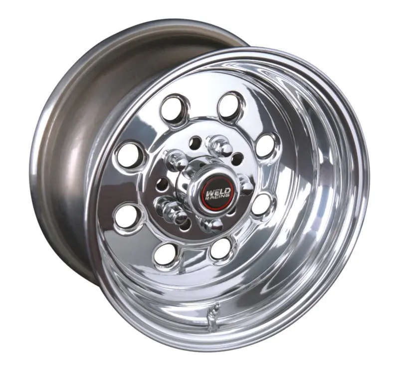 Weld Draglite Drag Racing Wheel – 15X12 Inch, Polished Aluminum, 5X4.5 / 5X4.75 Bolt Patterns, 5.5-Inch Backspace, Non-Beadlock 1