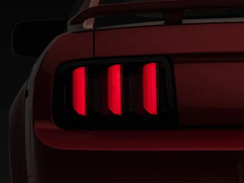 Raxiom Vector V2 Led Rear Lights For 2005–2009 Ford Mustang – Black Housing With Smoked Lenses 1