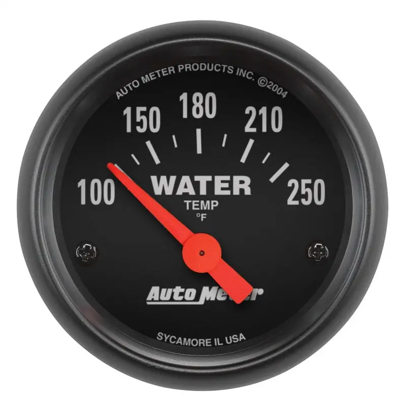Autometer Z-Series 52Mm Water Temperature Gauge: 100–250°F Sse 1