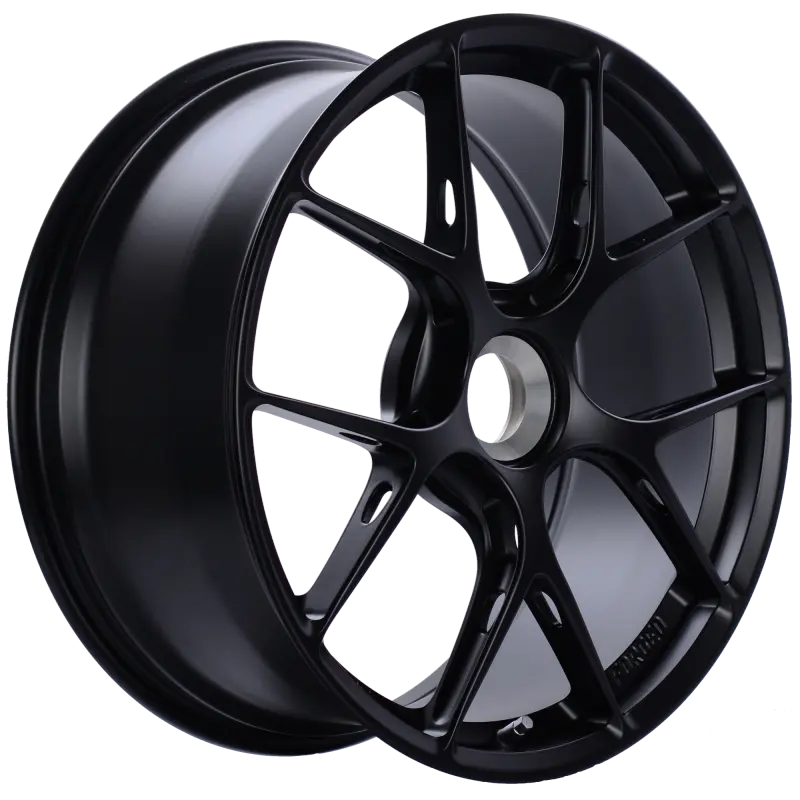 Bbs Fi-R Satin Black Forged Wheel: 21X12.5", Center Lock Fitment, Et48 Offset, 84Mm Center Bore 1