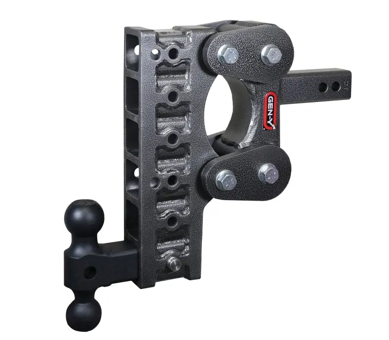 Gen-Y The Boss Torsion-Flex Trailer Hitch – 2-Inch Shank, 10-Inch Drop, 1100-Pound Tongue Weight, 10,000-Pound Capacity W/ Dual-Ball Gh-031 Mount 1