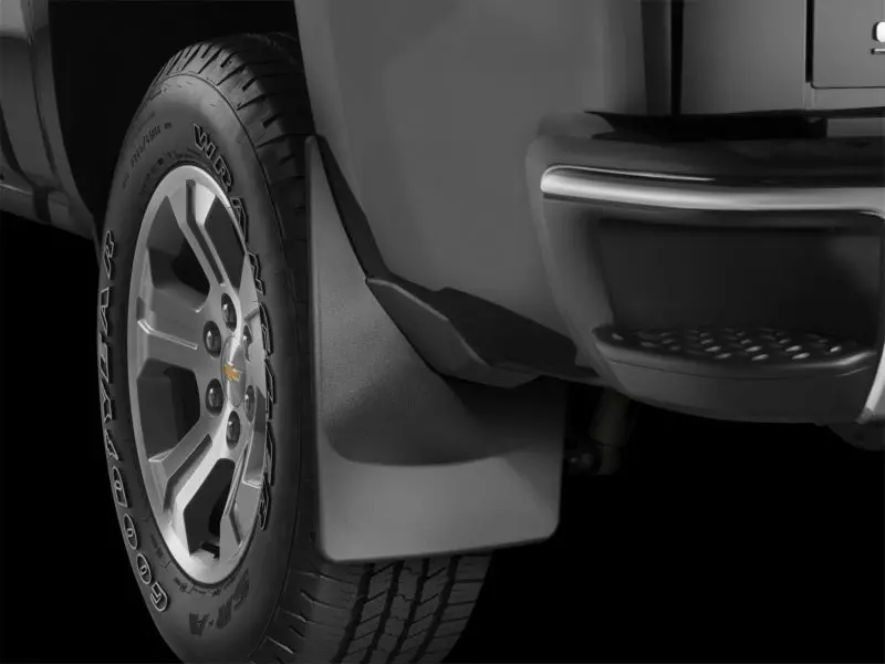 Weathertech Rear Mudflaps For 2019+ Dodge Ram Trucks With Factory Flares – No-Drill Installation, Matte Black Finish 1