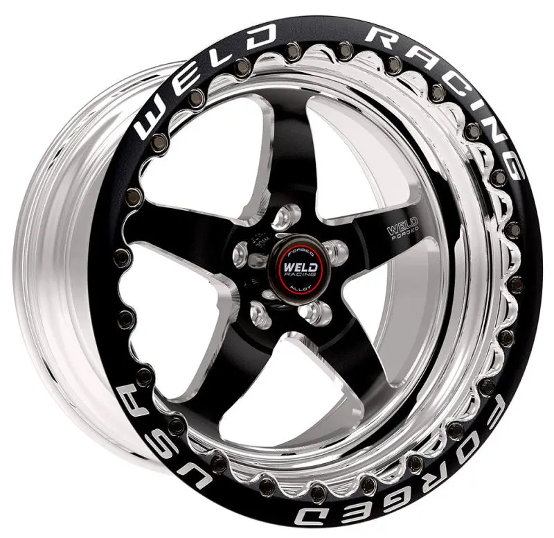 Weld Racing S71 Beadlock Wheel – 17X10", 5X120Mm, 7.2" Backspace, Black High-Pad Finish 1