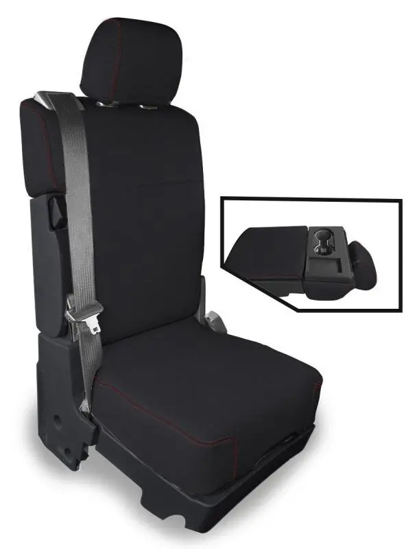 Prp 2015+ Ford F150 / 2017+ Super Duty Center Jump Seat Cover W/ Std. Console - Red 1