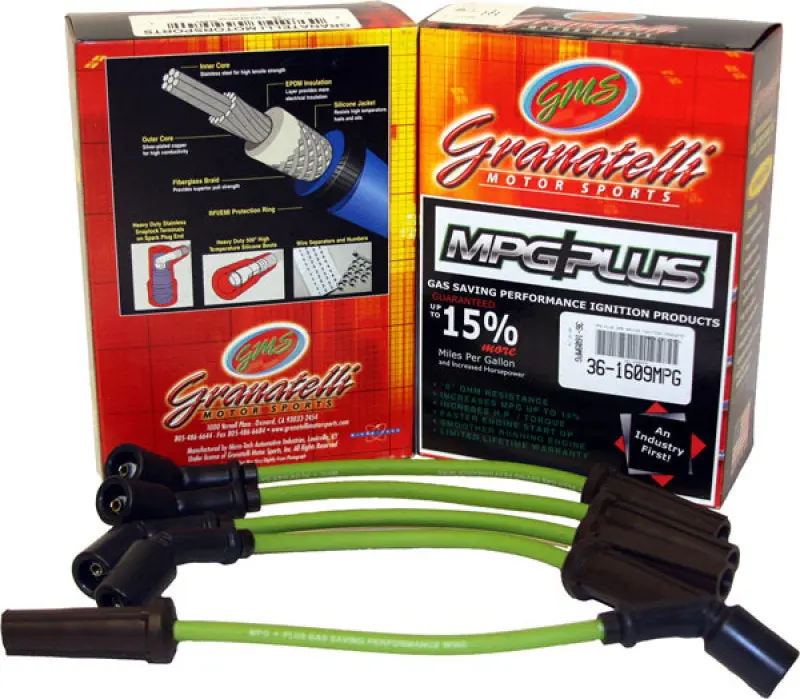 Granatelli Mpg Plus Ignition Wire Set For 1985–1986 Pontiac Firebird/Trans Am 2.5L 4-Cylinder 1