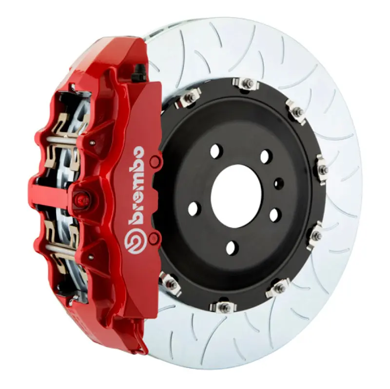 Brembo 10-11 997.2 Gt3/Gt3Rs (Excl Pccb)Fr Gt Bbk 6Pis Cast 380X34 2Pc Rotor Slotted Type3-Red 1