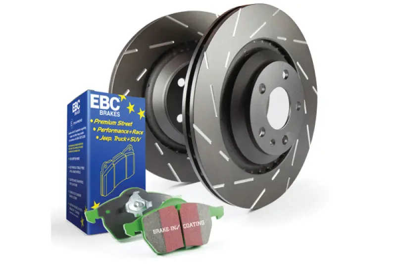 Ebc S2 Street Performance Brake Kit – Greenstuff Pads + Usr Drilled & Slotted Rotors 2