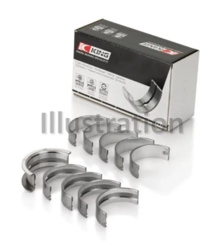 King Engine Bearings Main Bearing Set For Ford Fiesta (1.25L Zetec / 1.6L Ecoboost), Oversize +0.75Mm 1
