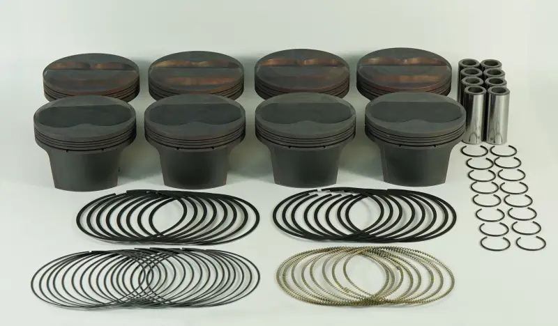 Mahle Ms Forged Piston Set For Small-Block Chevy 388Ci – 4.060" Bore, 3.750" Stroke, 6.0" Rod, .927" Pin, 6Cc Dish, 12.2:1 Cr (8-Piece) 1