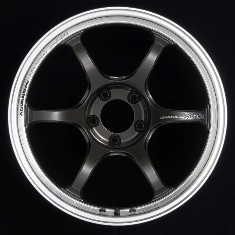Advan Rg-D2 Forged Wheel — 18×10.5", +15Mm Offset, 5×114.3, Black Gunmetal Finish With Machined Lip 2