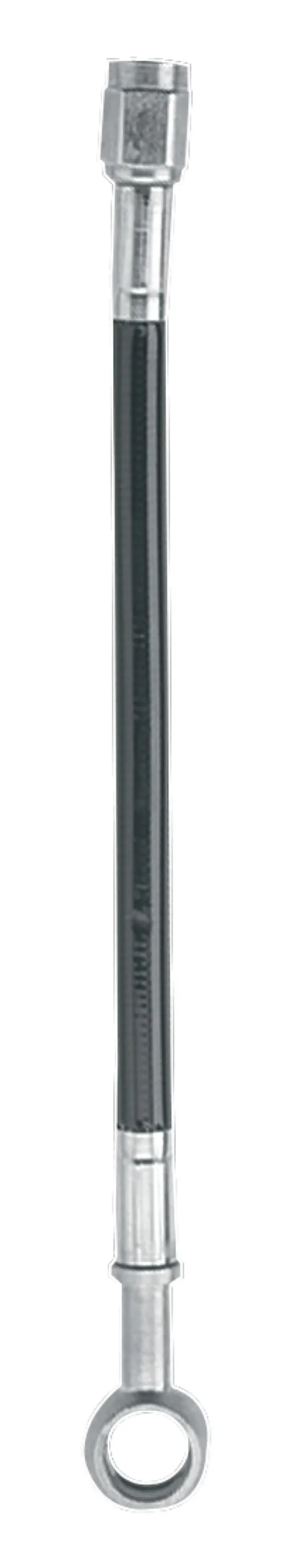 Fragola -3An Black Braided Straight Fitting With 3/8" Bjo End – 10-Inch Length 1