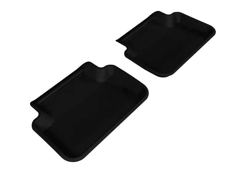 3D Maxpider Kagu Black All-Weather Rear Floor Mats For 2009–2016 Audi A4/S4/Rs4 1